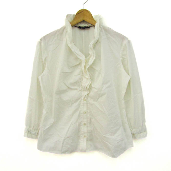 バーバリーロンドン 長袖シャツ トップス フリル ブラウス ノバ  