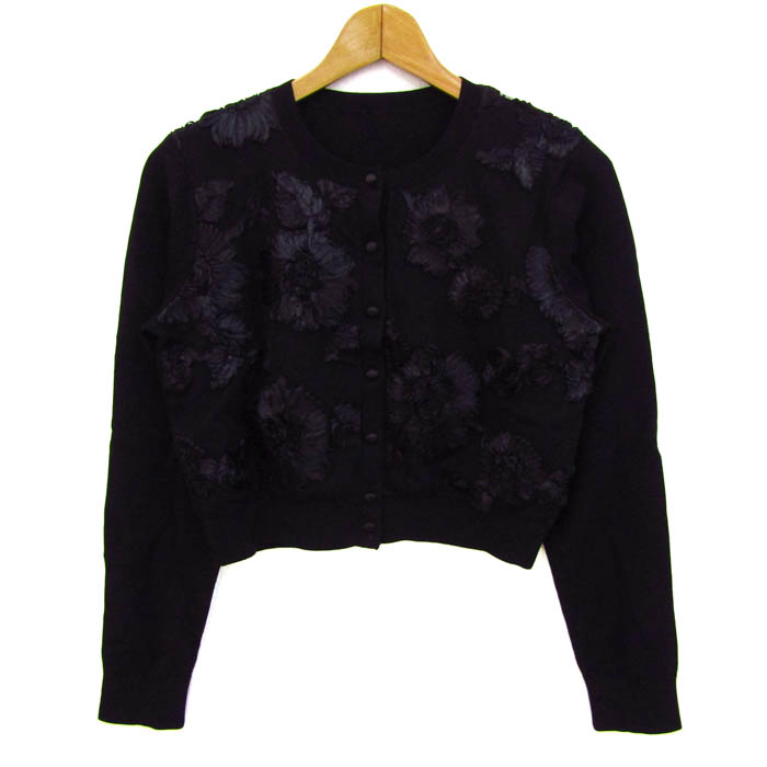 グレースコンチネンタル カーディガン 長袖 ブランド トップス 黒  