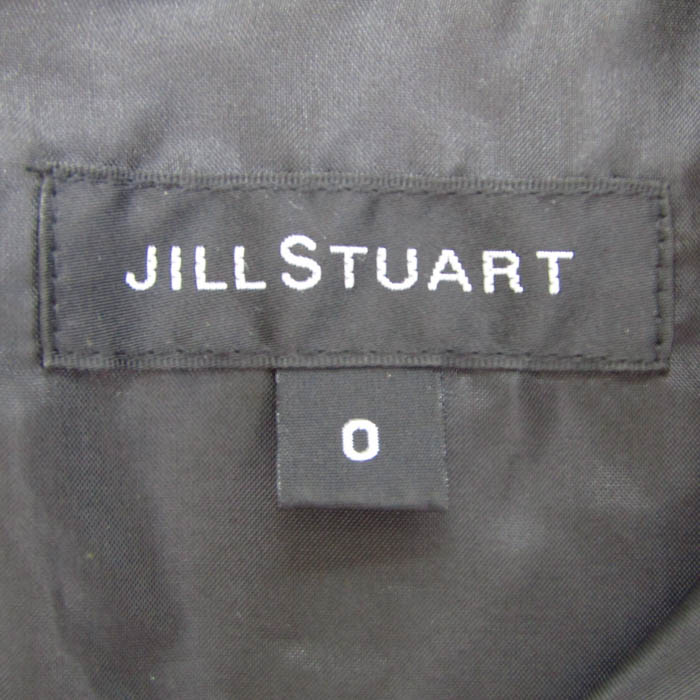 ジルスチュアート ワンピース 7分袖 花柄 ブランド トップス 黒