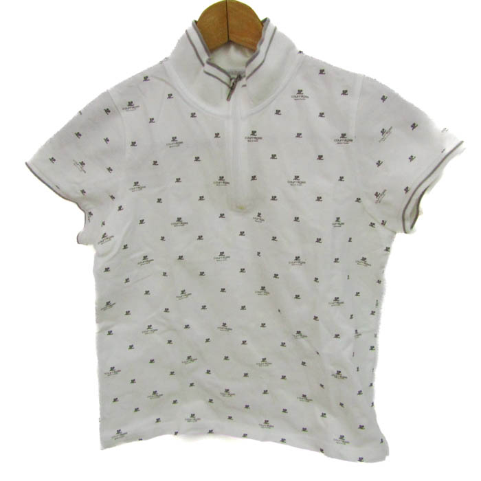 Comme Ca Du Mode 半袖シャツ 白紫ストライプ Comme Ca Du Mode Comme Ca Du Mode 半袖シャツ 白紫ストライプ Comme Ca Du Mode