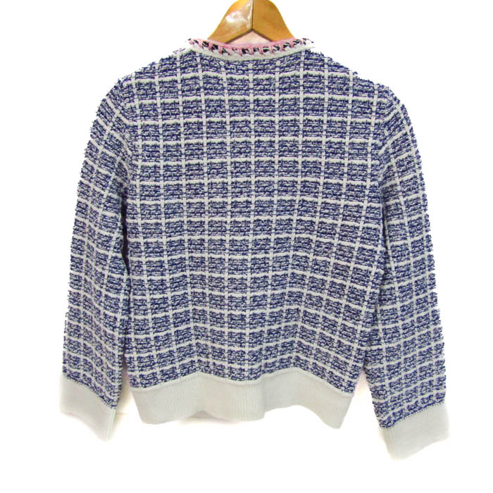 ドゥクラッセ ノーカラージャケット アウターツイード ニット