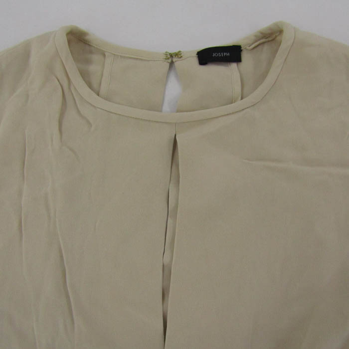 ジョセフ JOSEPH チュニック サイズ38 L ベージュ レディース シルク/ドルマンスリーブ ワンピース JOSEPH オレンジ Vネック チュニック 38　シルク混　ブラウス　シャツ　ジョセフ カットソー トップス　上品　光沢