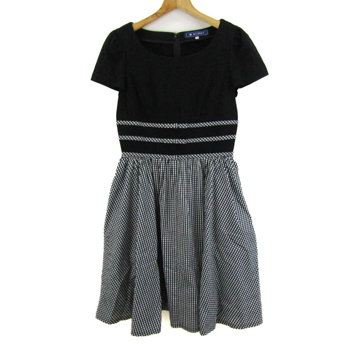 M's GRACY ブラック半袖 ワンピース M'S GRACY(エムズグレイシー