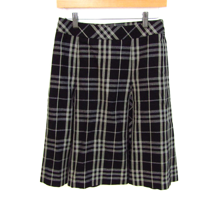 BURBERRY チェック柄ボックススカート 40 BURBERRY チェック柄ボックススカート 40