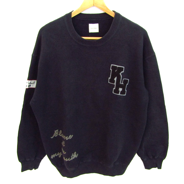 【カールヘルム】トレーナー　スウェット　ネイビー　紺　長袖 カールヘルム スウェット トレーナー トップス ロゴワッペン