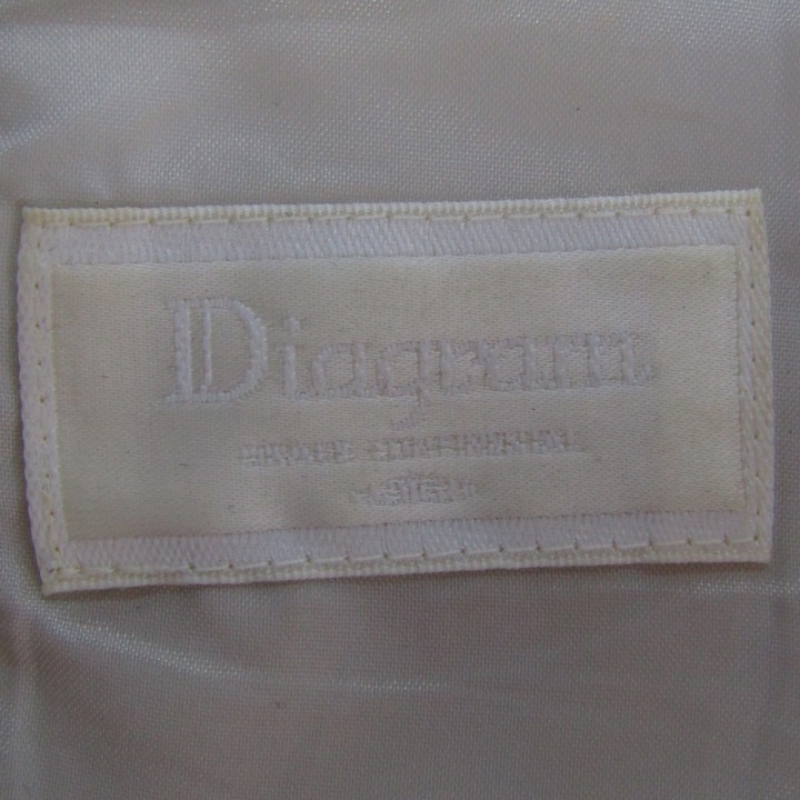 ダイアグラム ワンピース ノースリーブ ブランド トップス 日本製 白  