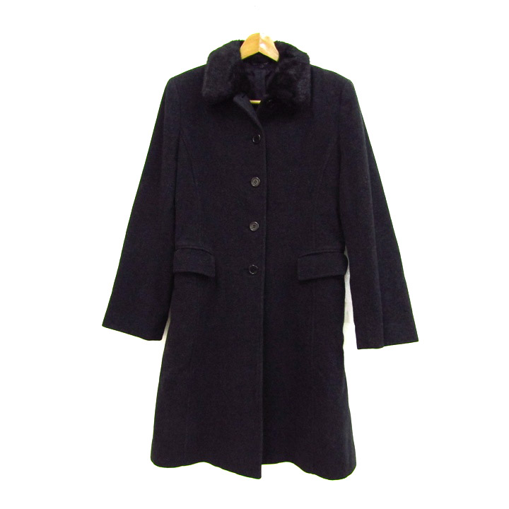 COMME CA DU MODE/コムサデモードステンカラーコート黒! 　CKカルバンクライン、DKNY、セオリー好きにも コムサ デ モード コート COMME CA DU MODE MEN (コムサデモードメン