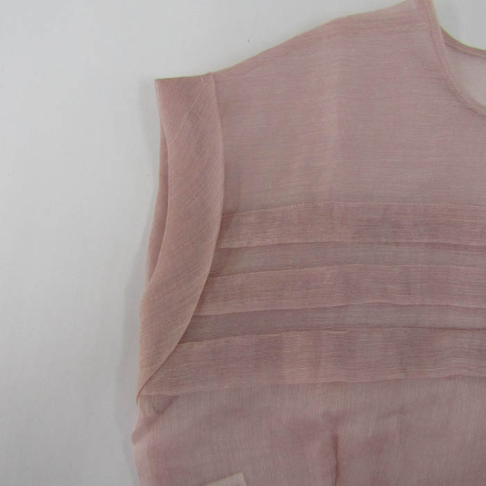 トッカ ワンピース トップス フレンチスリーブ シアー リネン混  