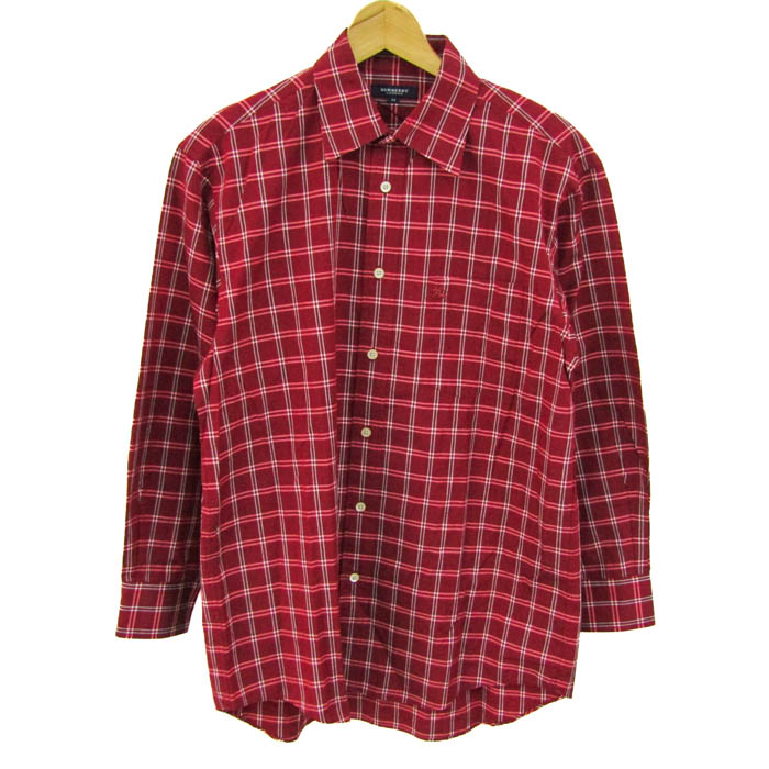 Burberry-バーバリーピンク長袖シャツ Burberryシャツ（桃色） BURBERRY 長袖シャツ ピンク系チェック