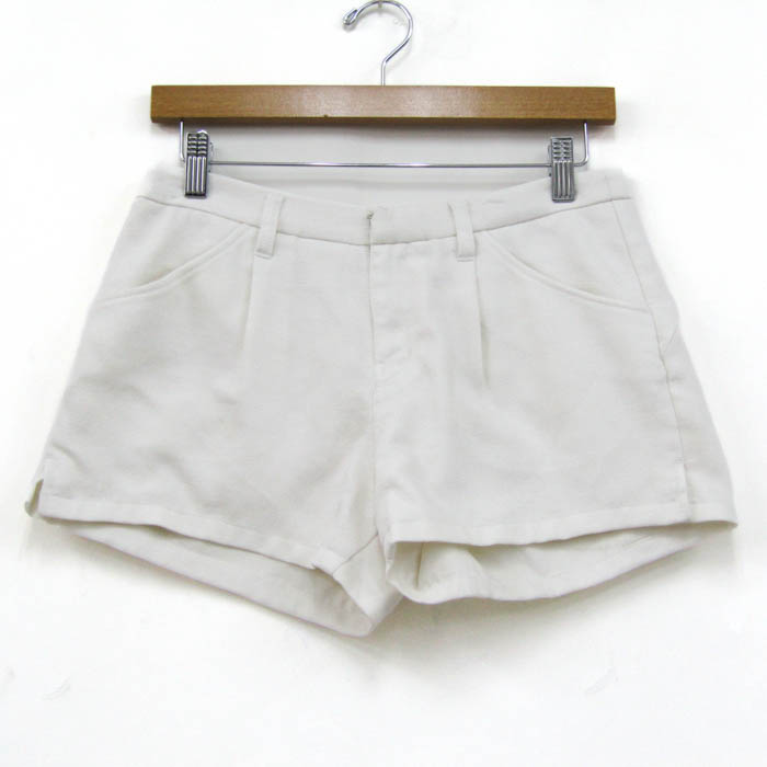 ビームスゴルフ レディースショートパンツ ホワイトLサイズ サイズ：S