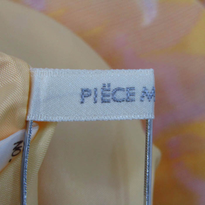 ピエスモンテ ワンピース 半袖 トップス レディース 38サイズ イエロー  