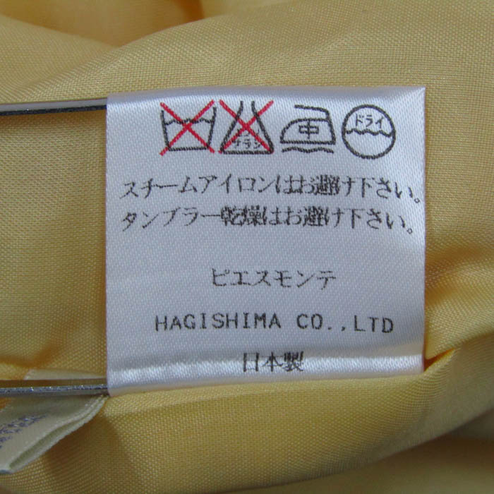 ピエスモンテ ワンピース 半袖 トップス レディース 38サイズ イエロー  