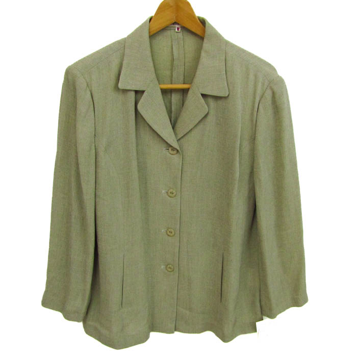 マダムトモコ 長袖シャツ トップス リネン100% イタリア製生地 未使用  
