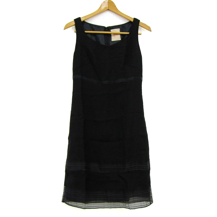 Sybilla　シルク　ワンピース　ドレス　ノースリーブ　お呼ばれ　ブラック　M シビラ ワンピース トップス ノースリーブ レディース Mサイズ