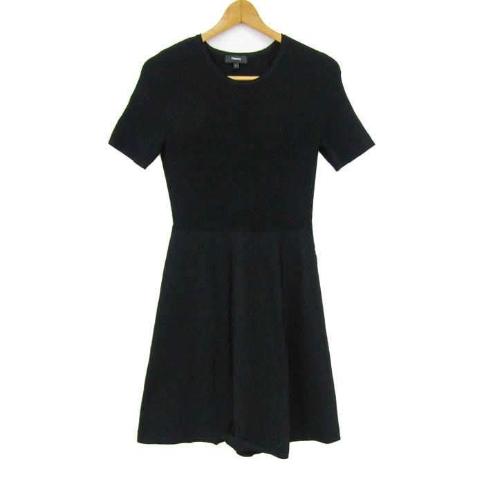 良好 theory セオリー 半袖ワンピース サイズ:S 10-3105715 ベージュ  