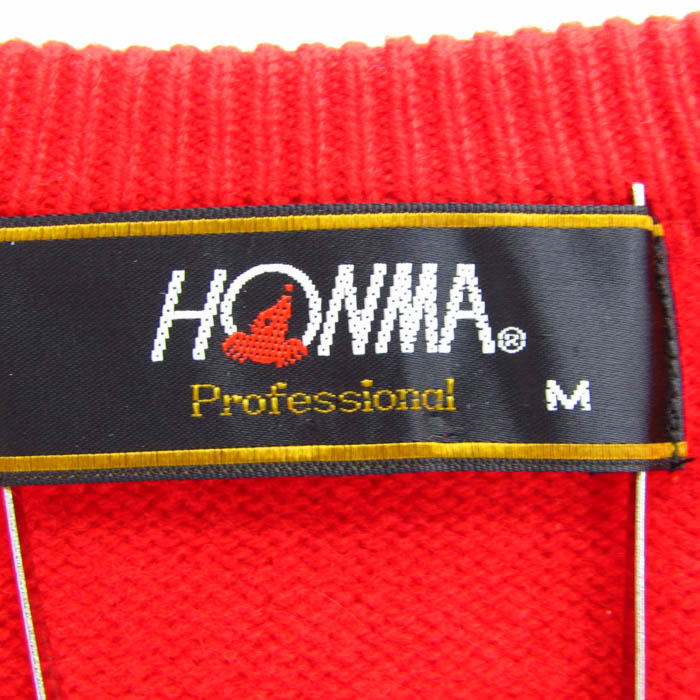 本間ゴルフ セーター トップス 長袖 Vネック ゴルフウエア カシミヤ100