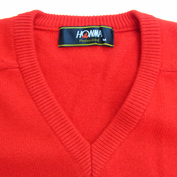 本間ゴルフセーター 本間ゴルフ セーター トップス 長袖 Vネック ゴルフウエア カシミヤ100