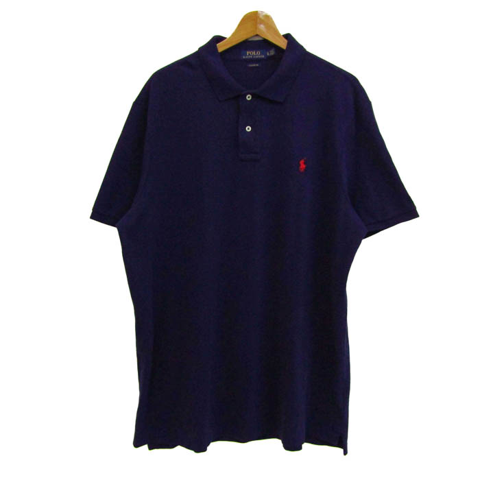 XL 新品　ポロシャツ　Polo ralph lauren ラルフローレン 大きめ　長袖　 グレー ポロラルフローレンメンズポロシャツ半袖XL