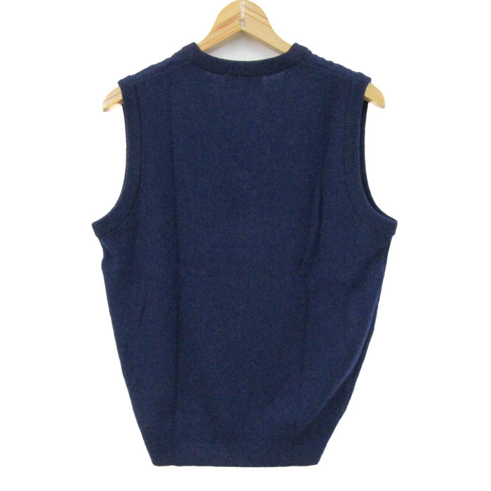 マンシングウェア ゴルフ Ｖネックベスト【ブルー/Ｍ】新品！ マンシングウェア ニットベスト ジャケット アウター Vネック ゴルフ
