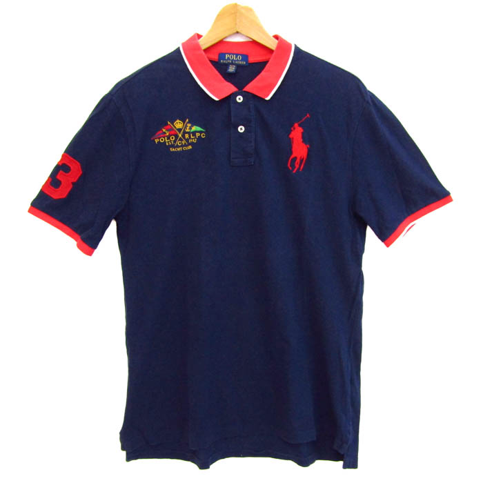 ポロバイラルフローレン 半袖ポロシャツ トップス ビッグポニーロゴ キッズ 男の子用 4/4T サイズ レッド Ralph Lauren ポロバイラルフローレン 半袖 ポロシャツ イタリア 刺繍ロゴ ビッグ