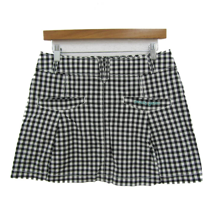 パーリーゲイツ ミニスカート ボトムス スコート チェック柄 ゴルフ