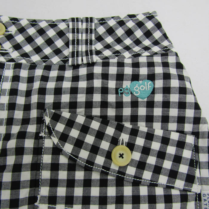 パーリーゲイツ ミニスカート ボトムス スコート チェック柄 ゴルフ