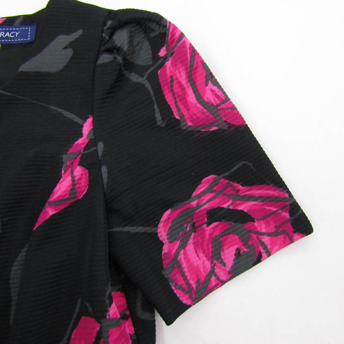 エムズグレイシー ワンピース 半袖 ブランド トップス 日本製 黒