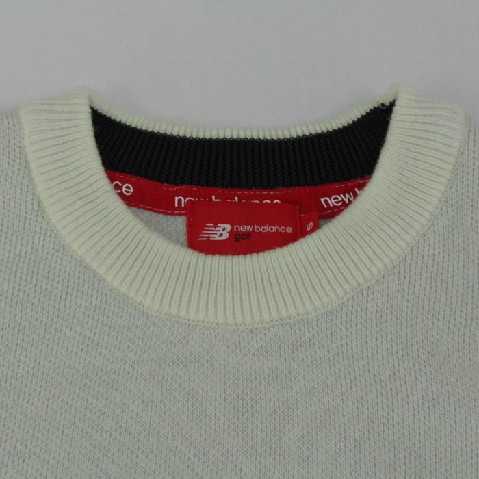 ニューバランスゴルフ ニット セーター 長袖 ウール混 ゴルフウエア