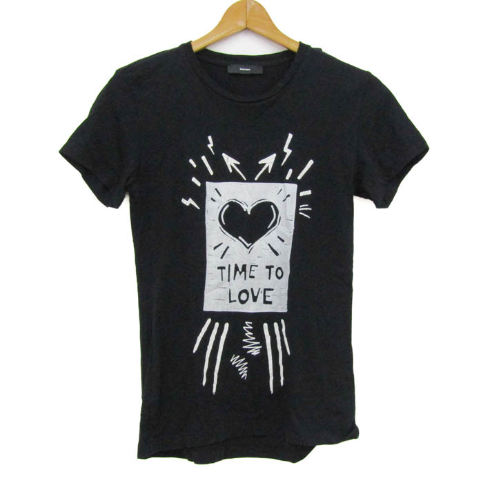 DIESEL ハートプリント 半袖Tシャツ ディーゼル DIESEL ハートロゴ
