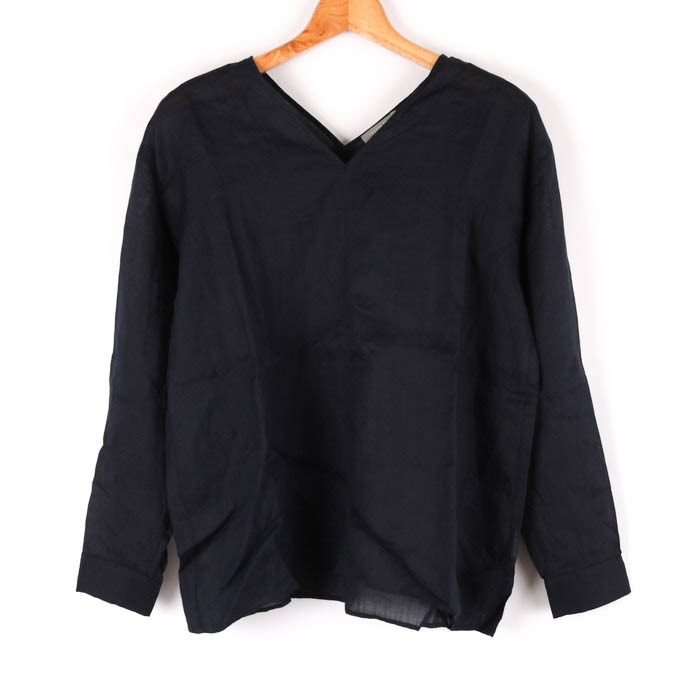 【美品】theory セオリー　リネン100% 長袖シャツ　オーバーサイズシャツ