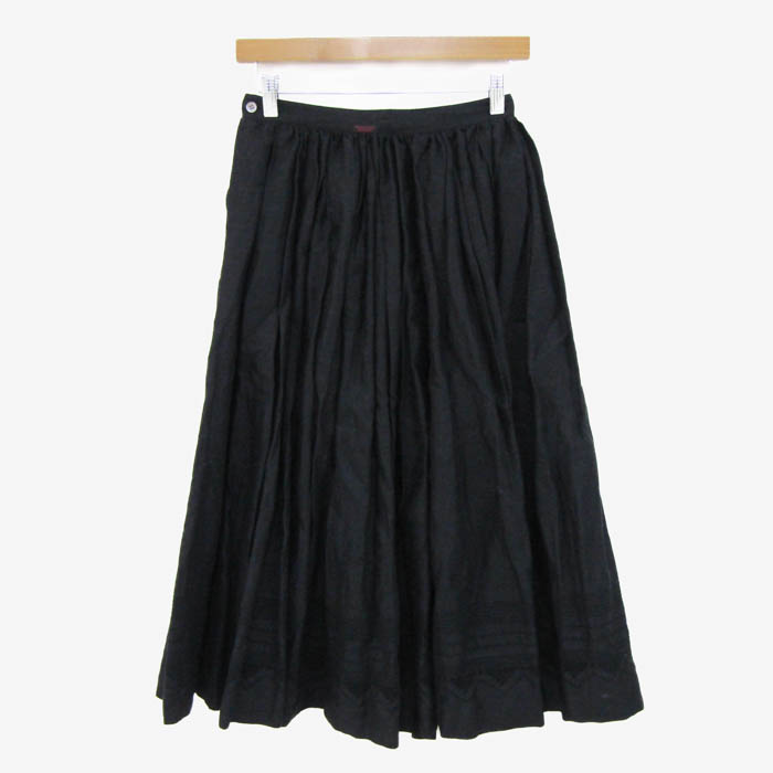 マドモアゼルノンノン ロングスカート ボトムス ギャザー フレア