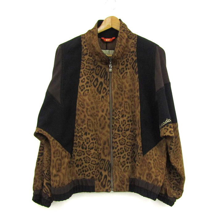 伊太利屋 ブルゾン ジャケット アウターレオパード柄日本製 レディース