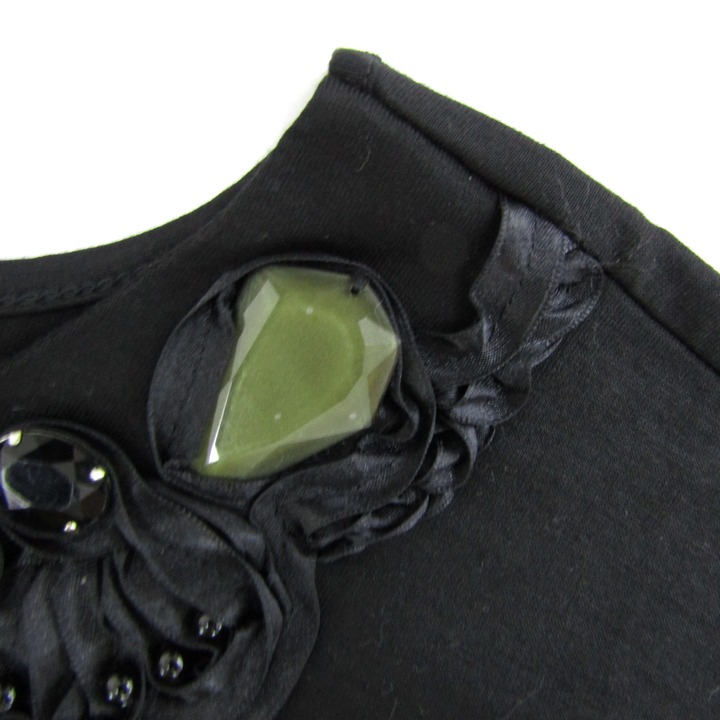 ユーバイウンガロ 半袖Tシャツ トップス フレンチスリーブ ビジュー