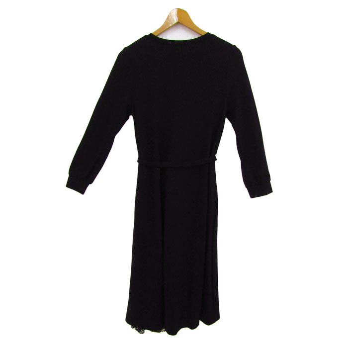 ローラアシュレイ ワンピース トップス 長袖 ウエストマーク