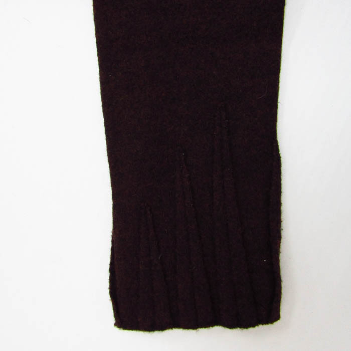 ランバン ニット トップス 長袖 ハイネック ジャケット レディース 38