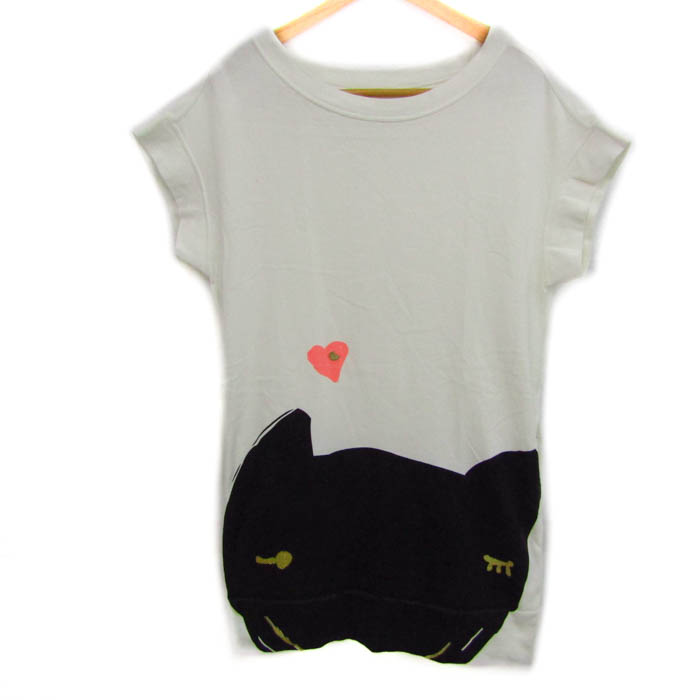 TSUMORI CHISATO - ツモリチサト　トップス　半袖　ねこ柄 ツモリチサト 半袖Tシャツ トップス ネコ cat's コットンT レディース