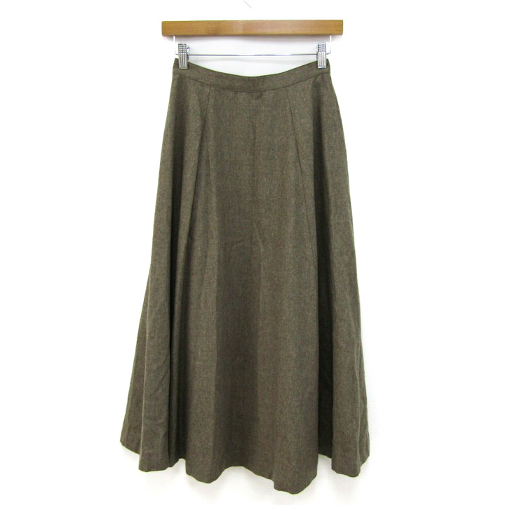 マドモアゼルノンノン ロングスカート ボトムス フレア カシミヤ混