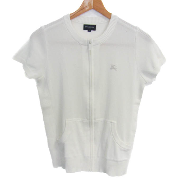 バーバリーゴルフ カーディガン トップス 半袖 コットンニット ゴルフ