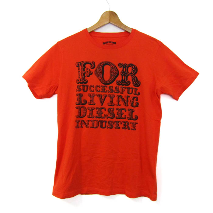ディーゼル 半袖Tシャツ トップス ロゴT コットンT スカル メンズ S
