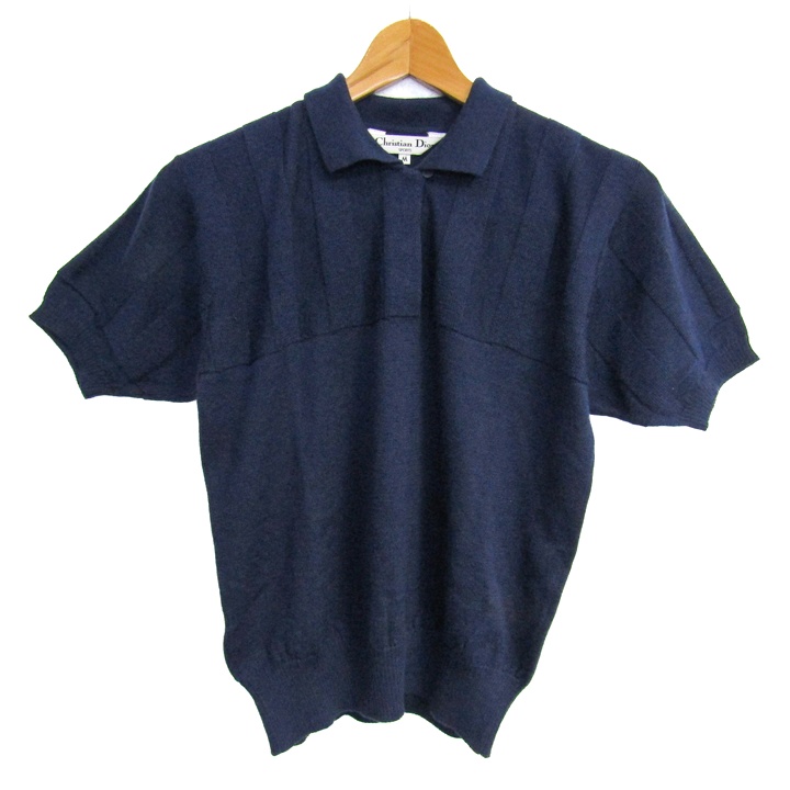 クリスチャンディオール ポロニット セーター 半袖 ウール100