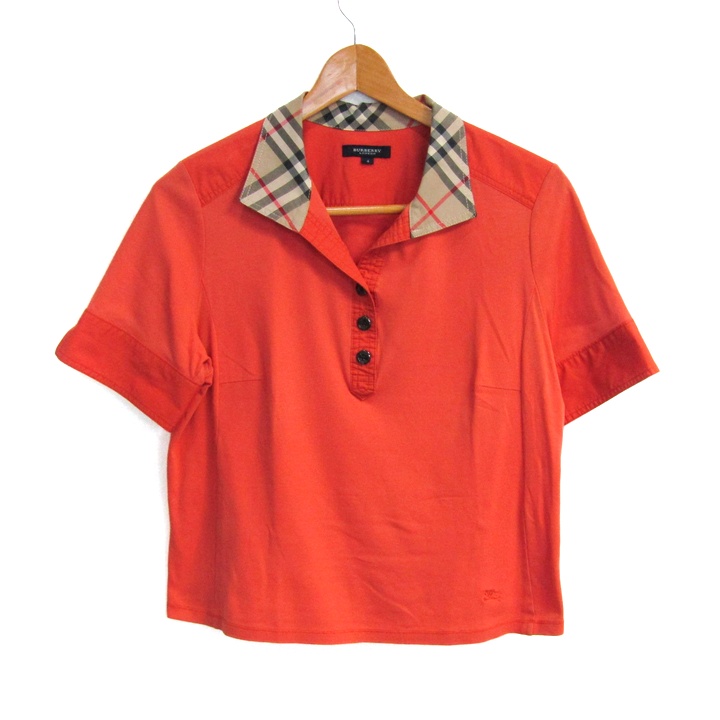 バーバリーロンドン 半袖ポロシャツ ノバチェック コットン100