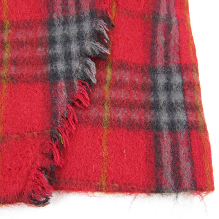 マックスマーラ ラップスカート チェック柄 ウール混 ボトムス