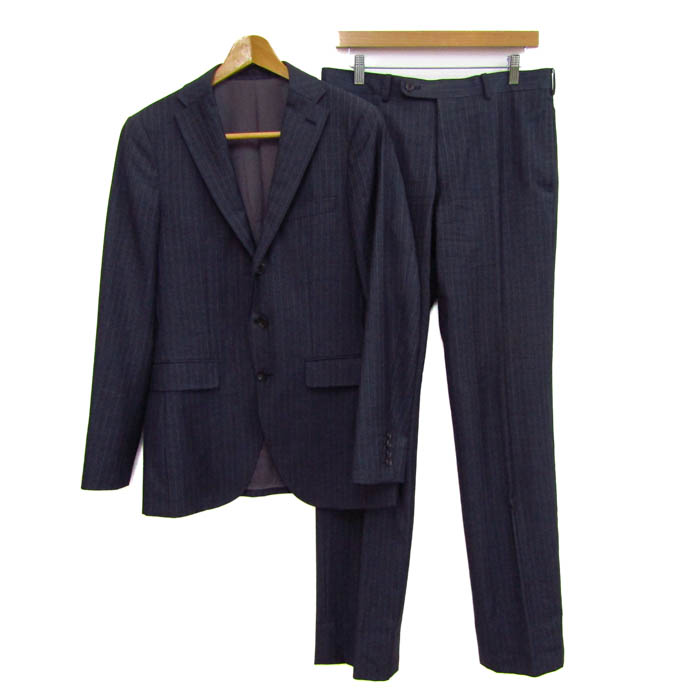 【新品】ORIHICA オリヒカ スーツ セットアップ ネイビー 2XL オリヒカ スーツ セットアップ ウール混 ジャケット パンツ 上下セット