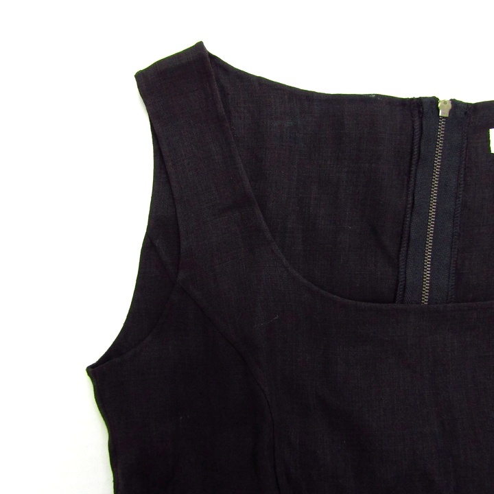 フォクシー ワンピース ノースリーブ リネン シルク ブランド トップス