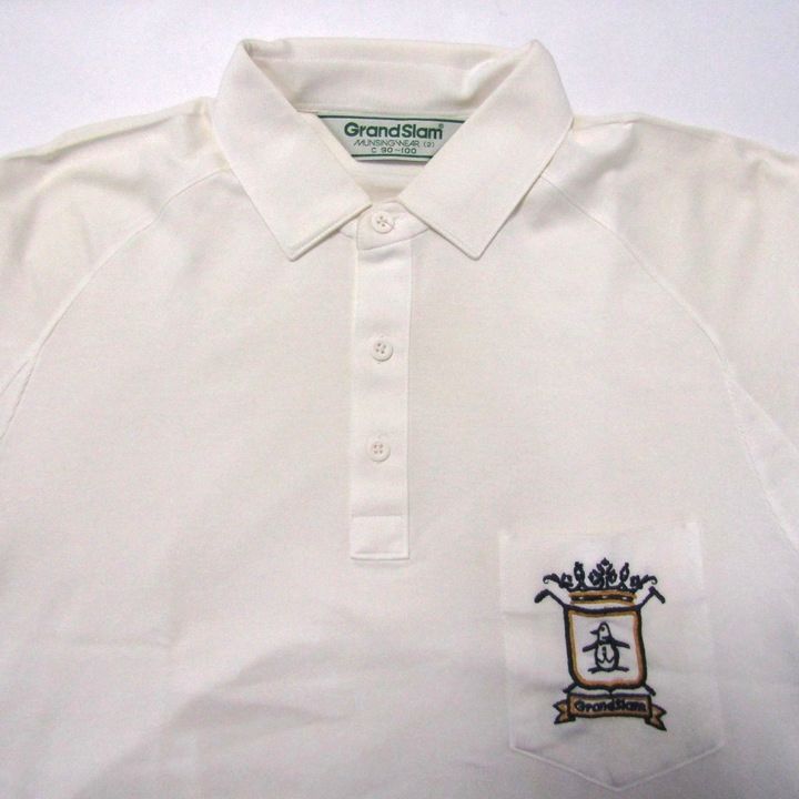 Munsingwear×Clubhaus ホワイトポロシャツ XL CLUBHAUS クラブハウス 半袖ポロシャツ ホワイト系 XXL ゴルフウェア