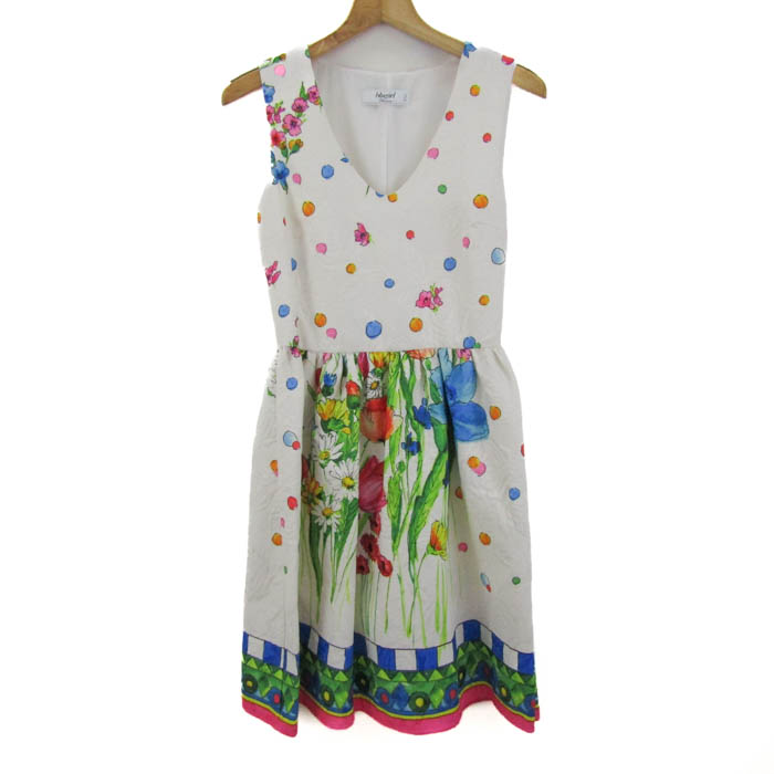 ブルーガール ワンピース トップス ノースリーブ 花柄 イタリア製  
