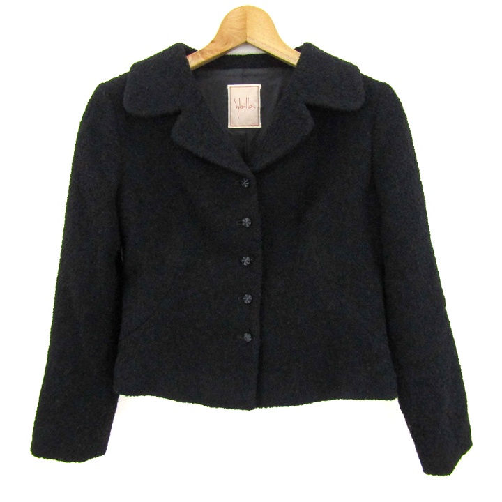 シビラ・Sybilla ウール100％ ネイビーのジャケットコート size40 