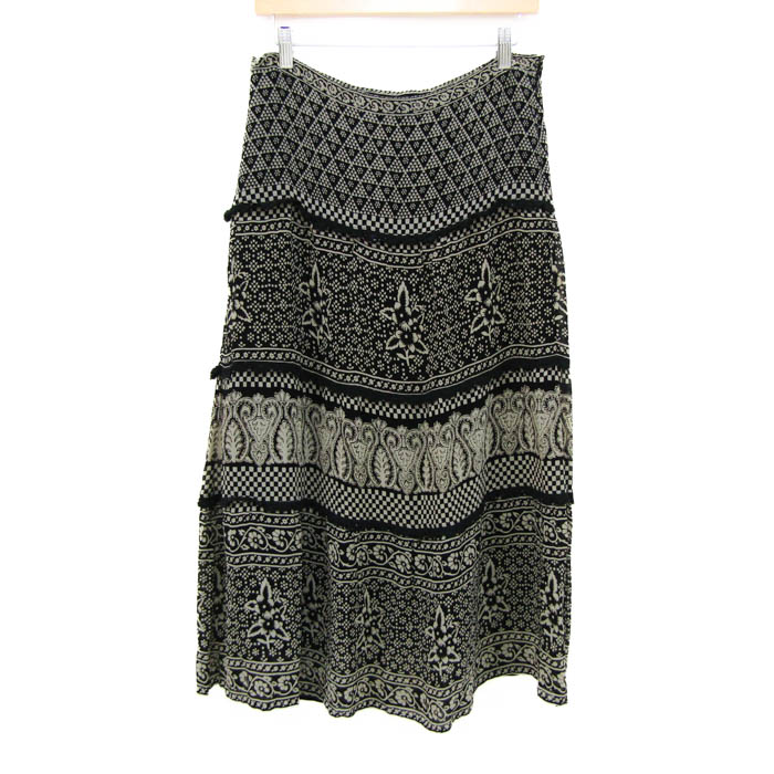 スキャパ スカート ウール100% ペイズリー柄 ブランド ボトムス