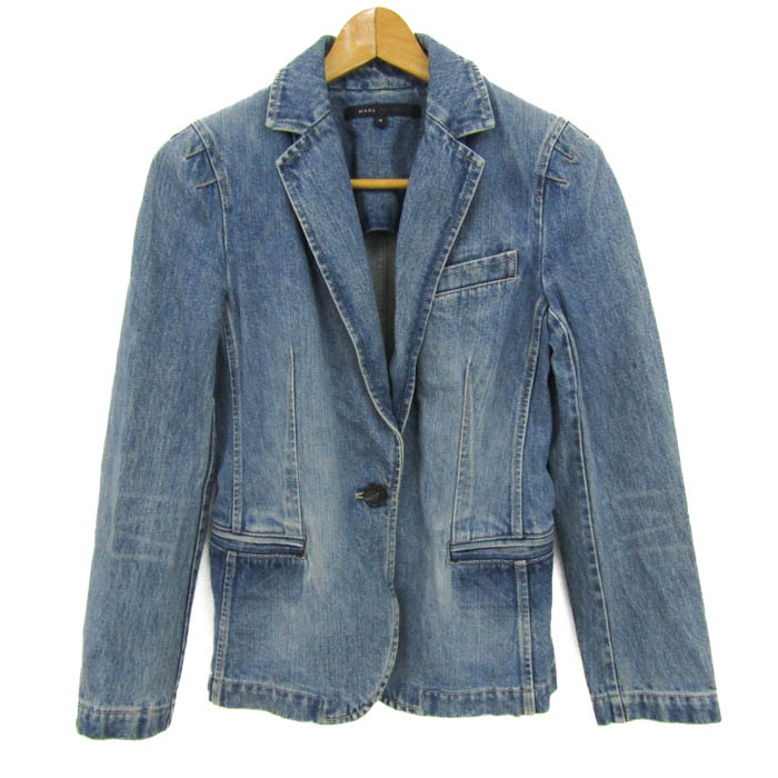 レディース MARC JACOBS ダブルブレスト デニム ジャケット ジャンバー L