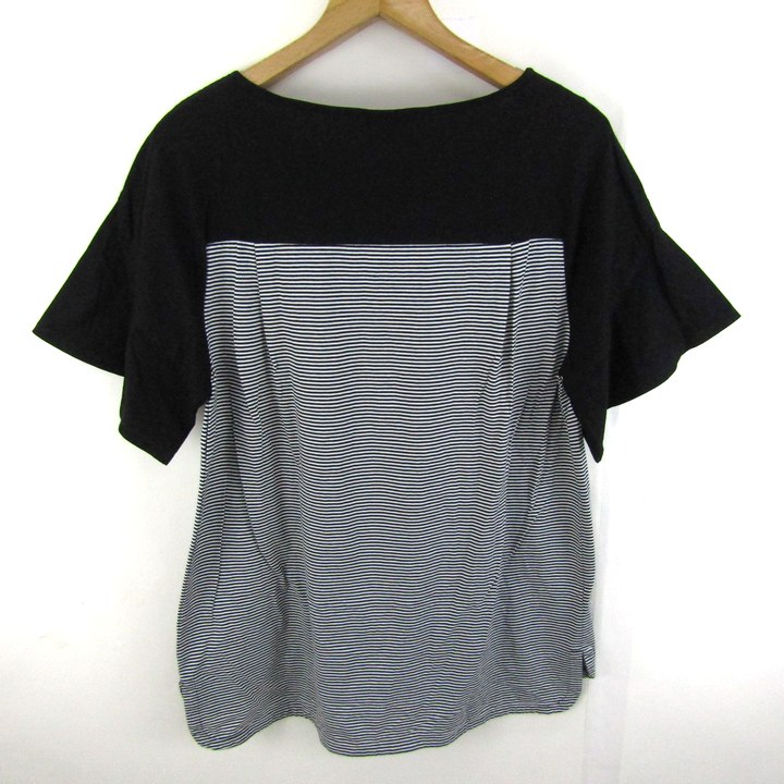 トゥービーシック 半袖Tシャツ トップス チュニック ボーダー柄 